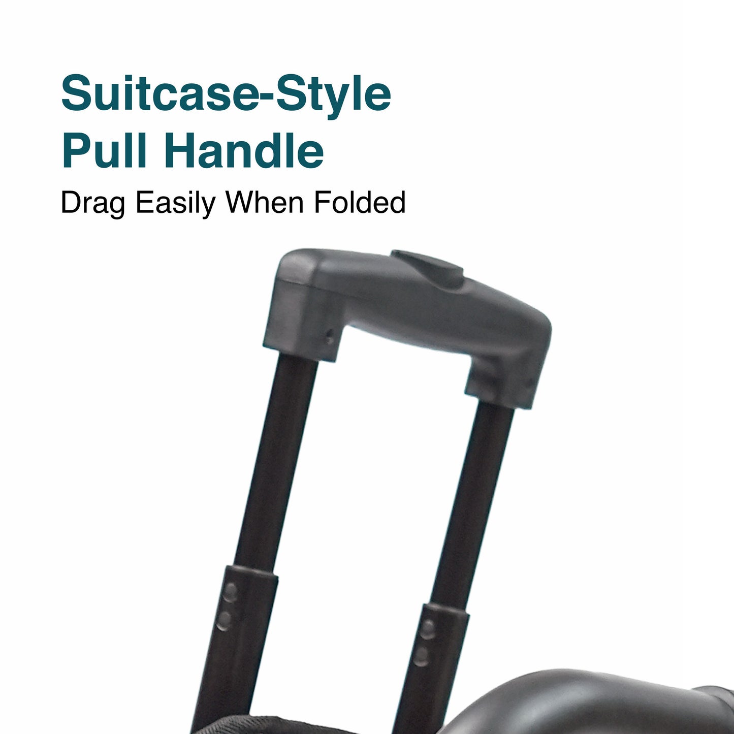 VMS Careline Foldable Portable Transit Wheelchair Airlite | 12” Honeycomb Wheels