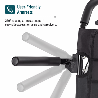 VMS Careline AIRLITE Wheelchair User friendly Armrest