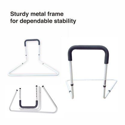 VMS Careline Adjustable Bedside Safety Rail Made up of Sturdy Metal VMS Careline Adjustable Bedside Safety Rail Frame