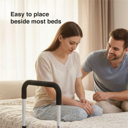 VMS Careline Adjustable Bedside Safety Rail easy to place beside most beds