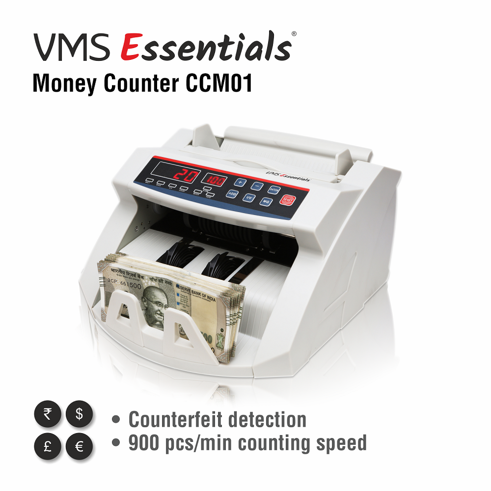 VMS Essentials CCM01 Money Counter with Bluetooth