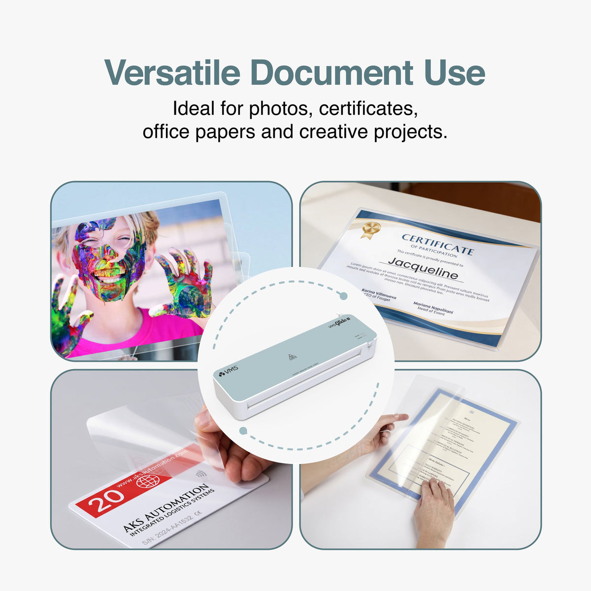 VMS Glide A3 Hot Laminating Machine with Anti-Jam Function