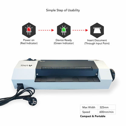 VMS Professional LM Super Heavy Duty Lamination Machine Hot & Cold A3 Laminator (Photos ID,I-Card,Documents,Certificate)