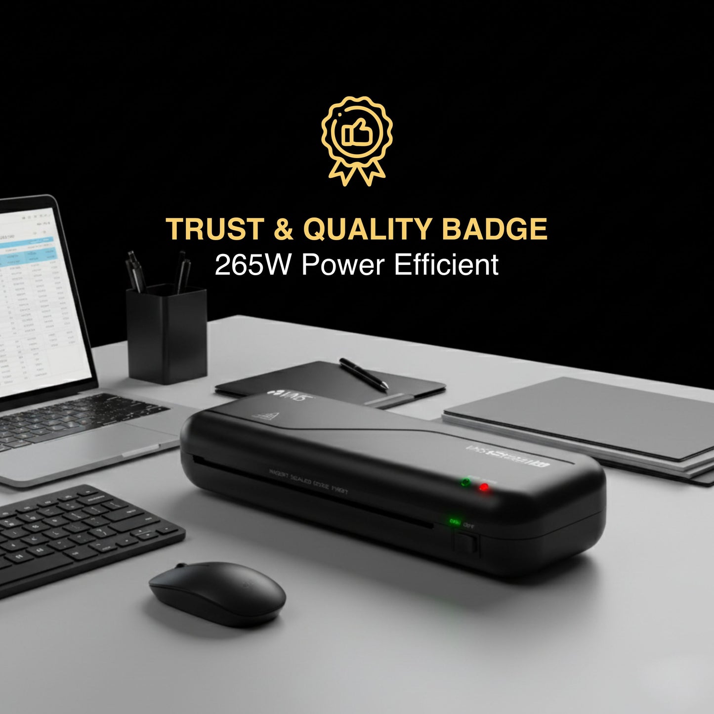 VMS LM Seal A4 Hot Thermal Laminating Machine (Photos ID,I-Card,Documents,Certificate)