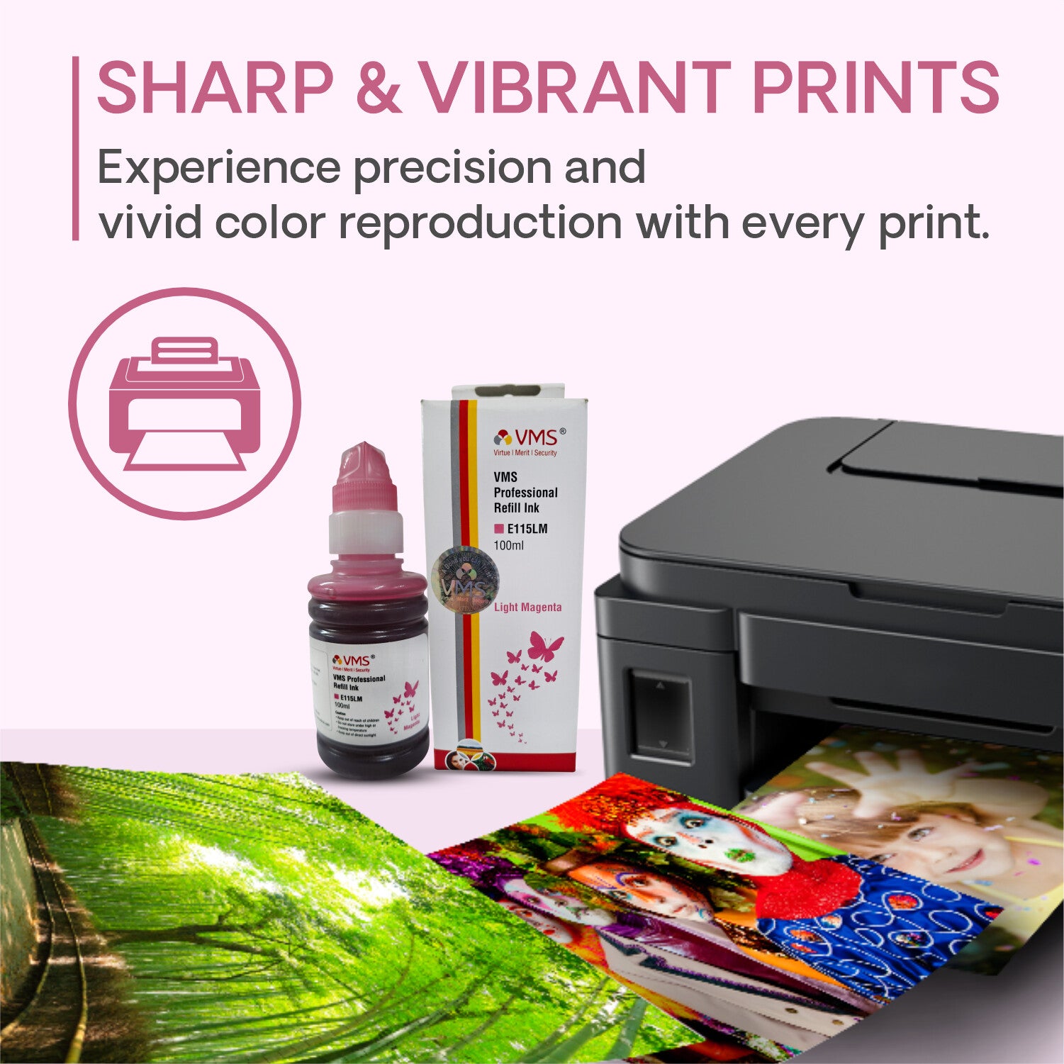 VMS Professional Inkjet Paper Ink for Sharp & Vibrant Prints