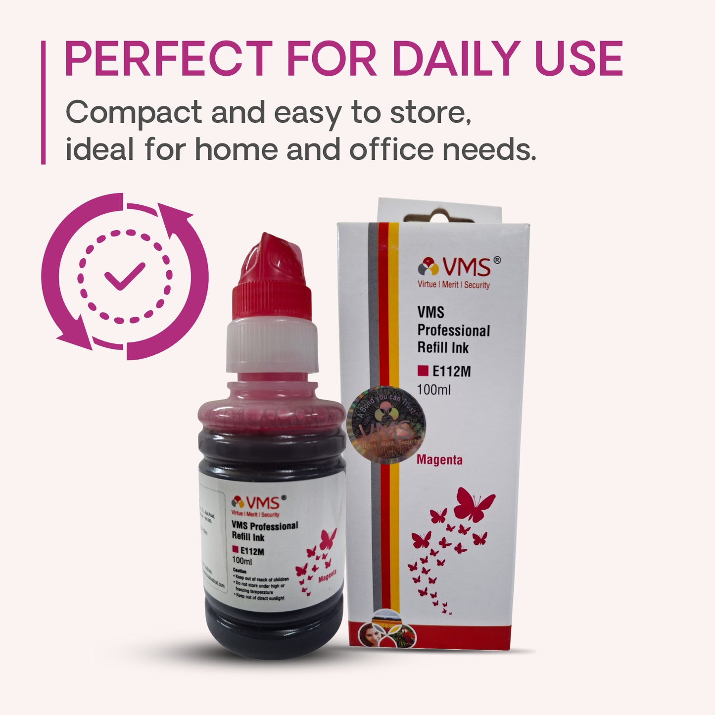 VMS Professional Refill Ink Magenta for All Inkjet Paper