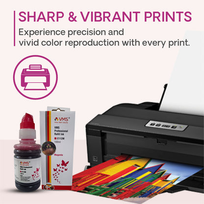 VMS Professional Refill Ink Magenta  for Sharp & Vibrant Prints