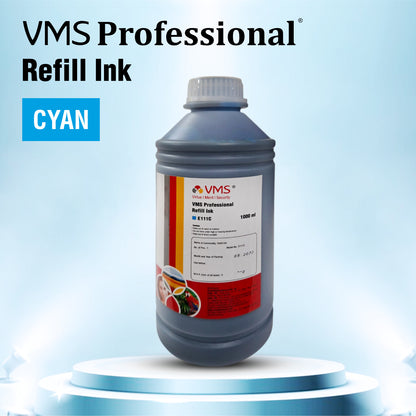 VMS Professional Cyan 1Ltr Refill Ink