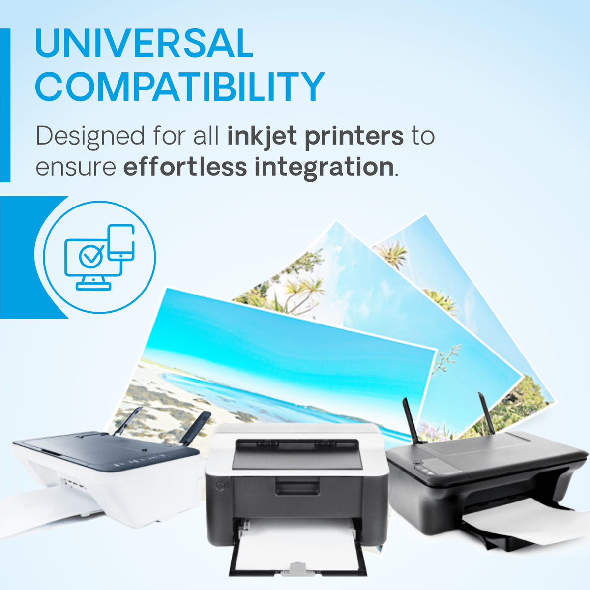 VMS Professional Cyan 1Ltr Refill Ink Universal Compatibility 