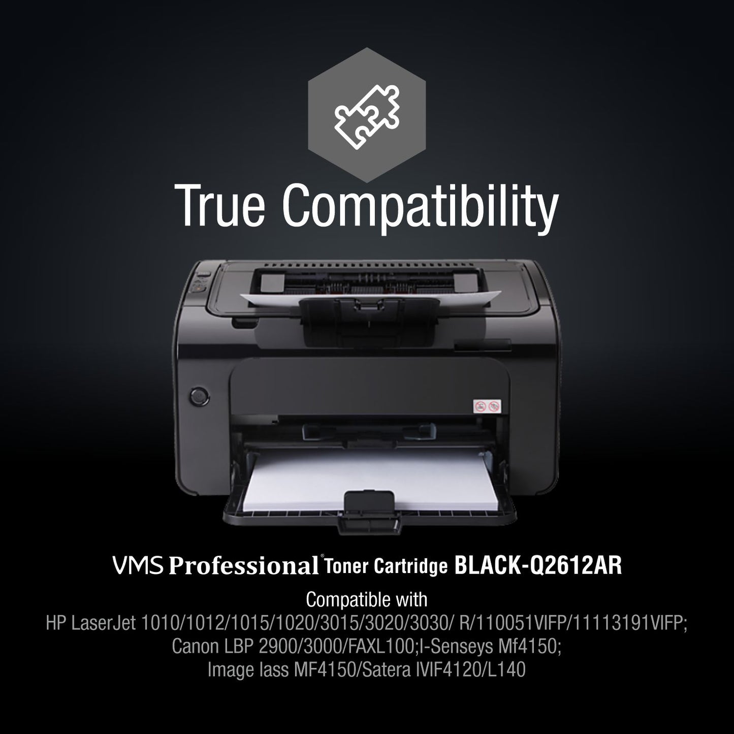 VMS Professional Black 12A Toner Cartridge