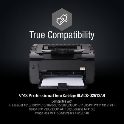 VMS Professional Black 12A Toner Cartridge