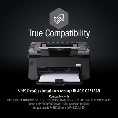 VMS Professional Refillable Black Toner Cartridge Compatibility