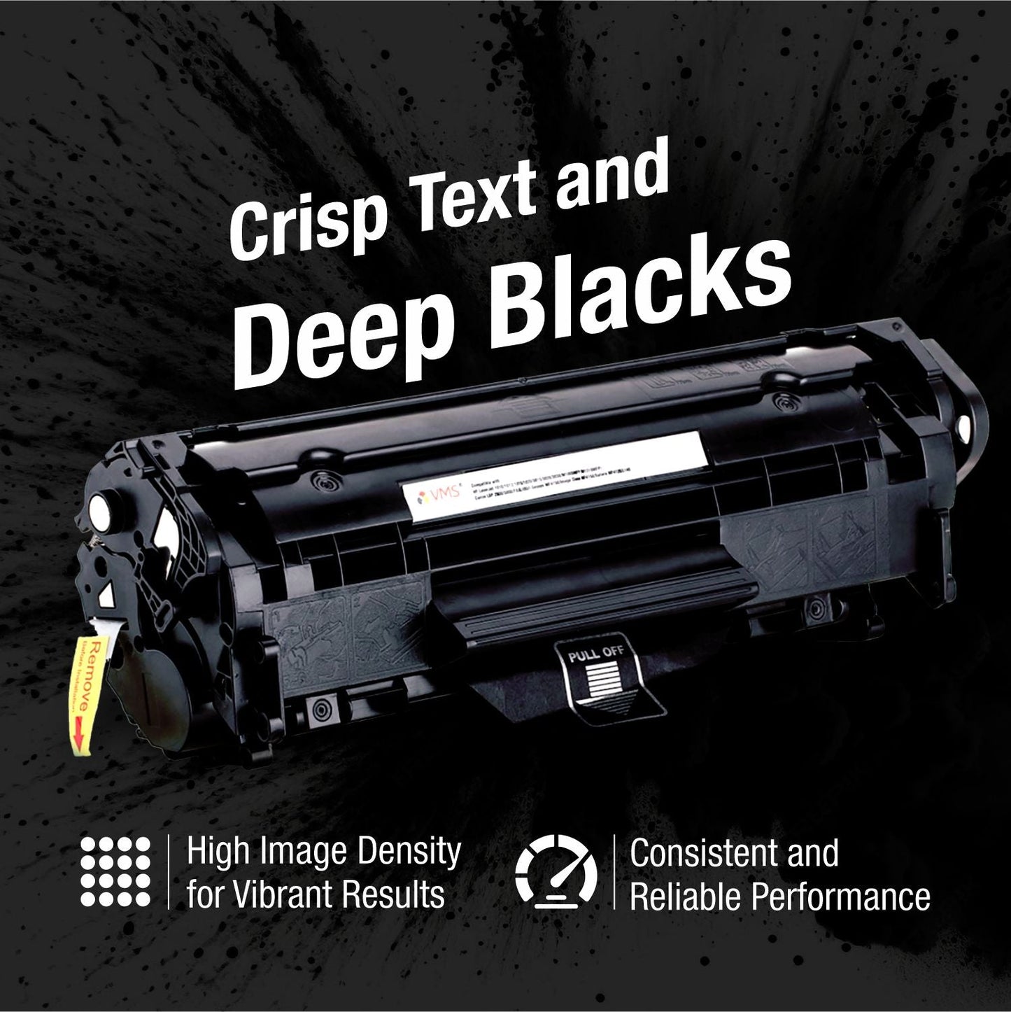 VMS Professional Refillable Black Toner Cartridge Performance