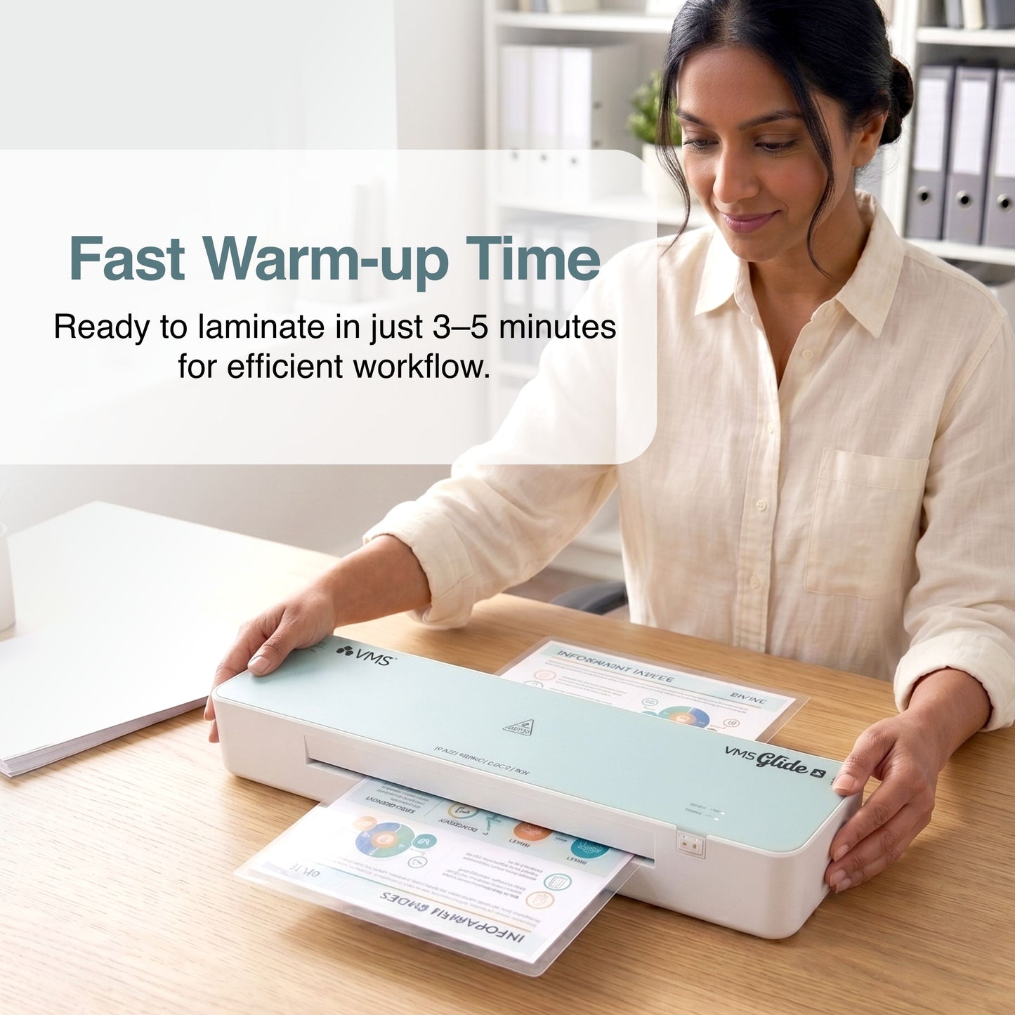 VMS Glide A3 Hot All-in-One Lamination Machine (Photos, Documents & Certificates)