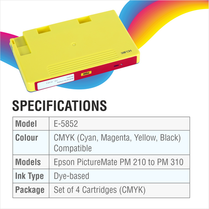 VMS Professional Colour Inkjet Cartridge Specifications