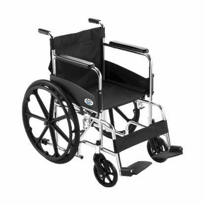 VMS Careline Foldable Manual Wheelchair - Comfort Profile View