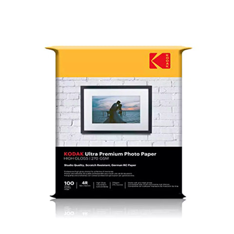 Kodak Picture Paper Glossy 230 gsm 4R - 4 x 6 Size x 100 Sheets –  SKYROCKUAE