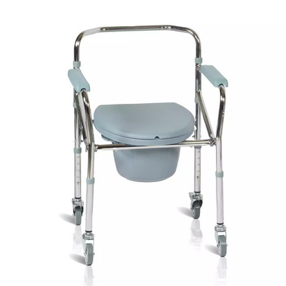 VMS Careline Foldable Commode Wheelchair STANDARD