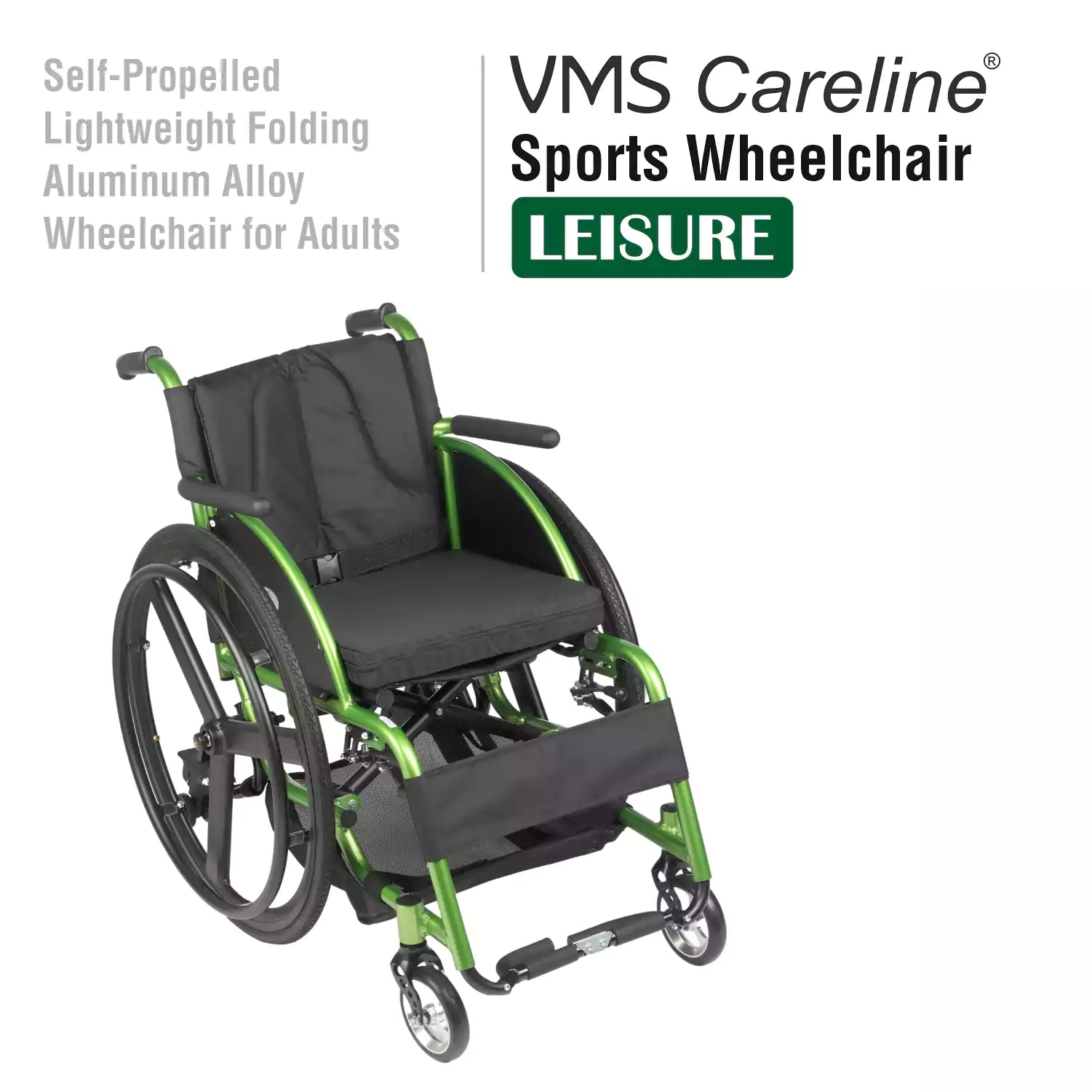 VMS Careline Foldable Sports Wheelchair LEISURE