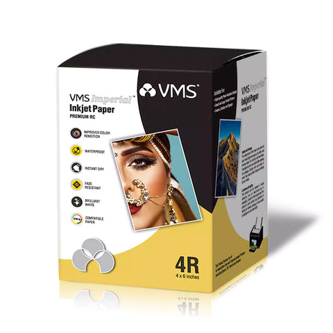 VMS Imperial 260 GSM 4R (4x6) High Gloss Photo Paper - 400 Sheets