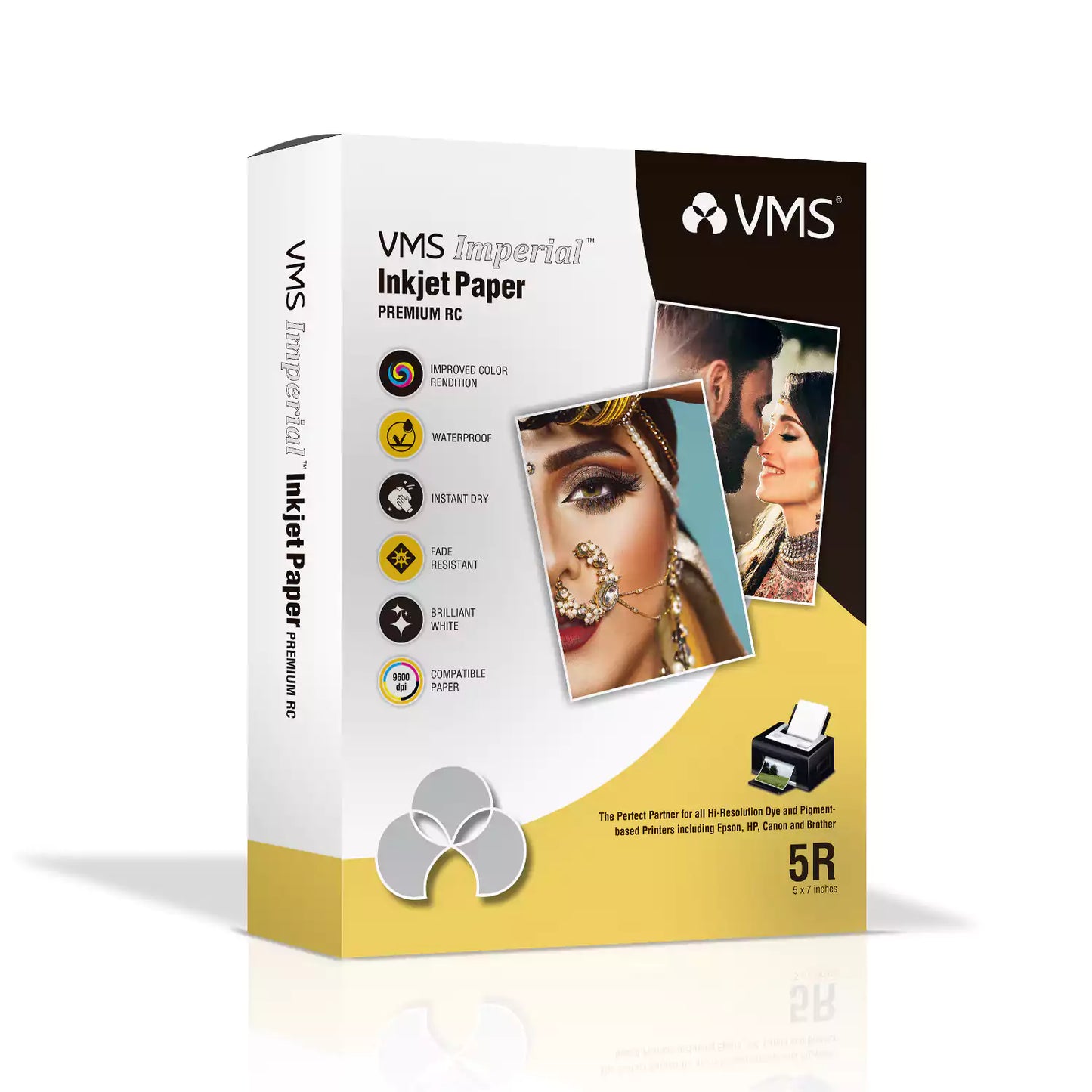 VMS Imperial 260 GSM 5R High Gloss Photo Paper 20 Sheets Pack Front