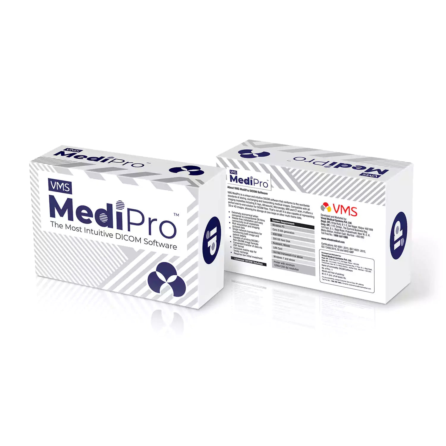 VMS MediPro DICOM Solution Pack Front & Back