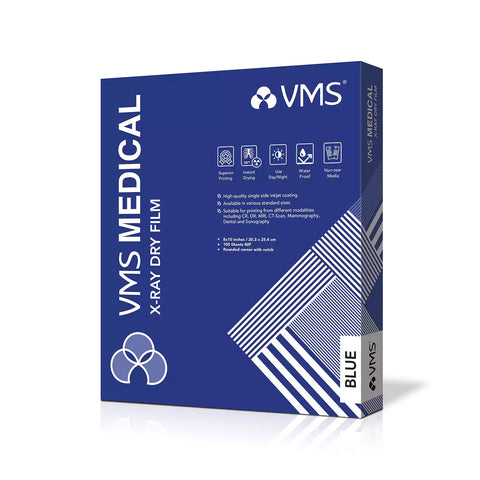 VMS Medical 8x10 X-Ray Dry Film - Blue Sensitive