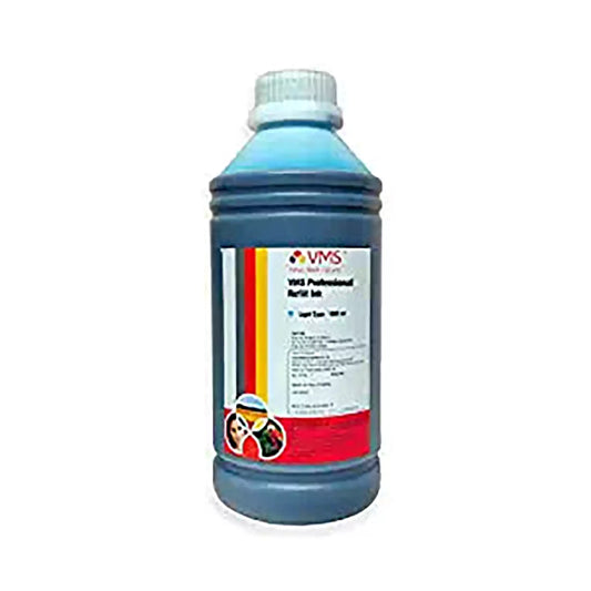 VMS Professional Cyan 1Ltr Refill Ink Bottle 