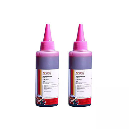 VMS Professional Light Magenta 100ml Refill Ink Pack of 2 Bottle