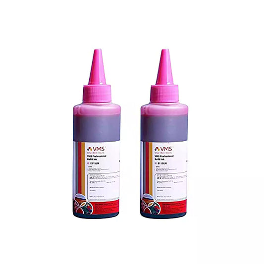 VMS Professional Light Magenta 100ml Refill Ink Pack of 2 Bottle