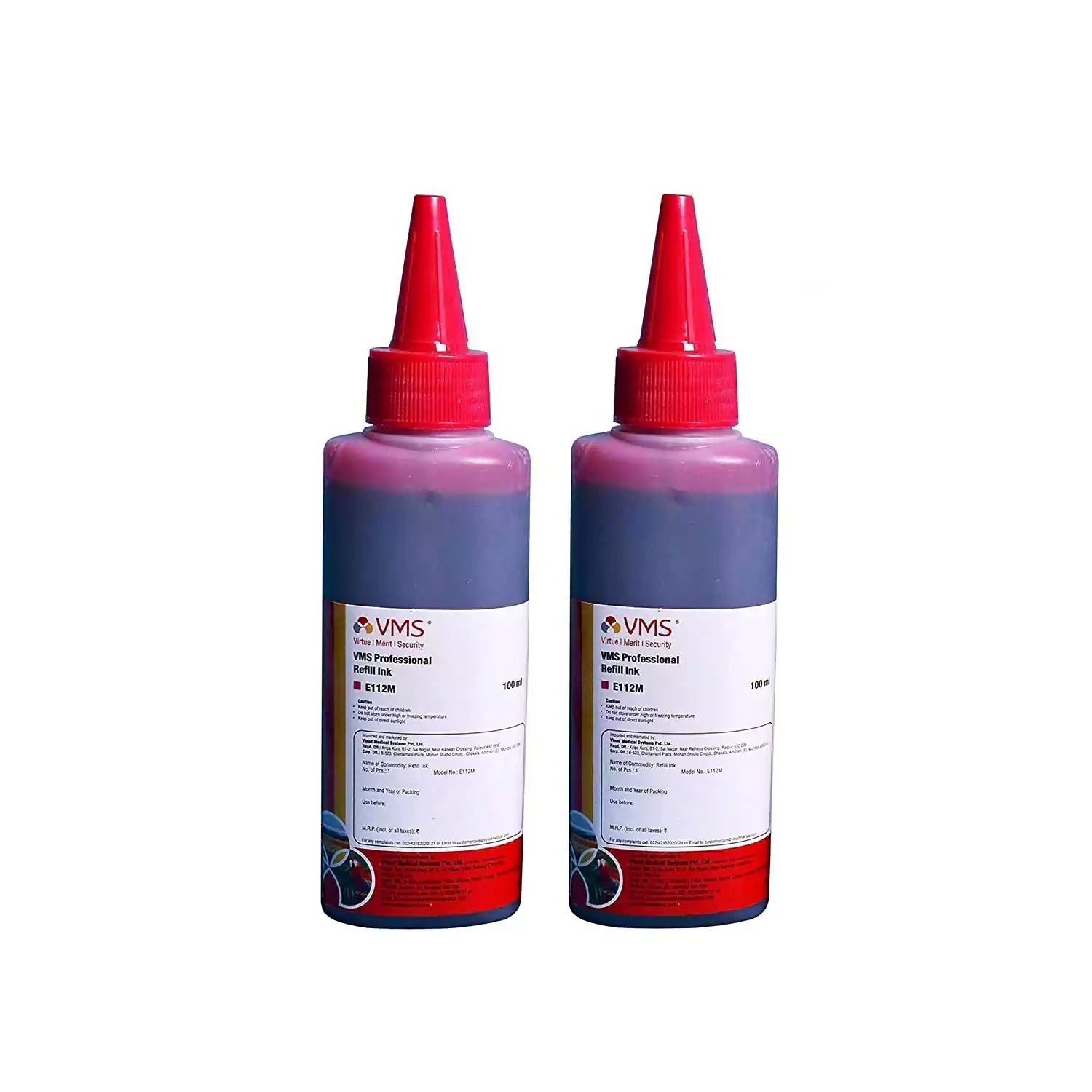 VMS Professional Magenta 100ml Refill Ink - Pack of 2