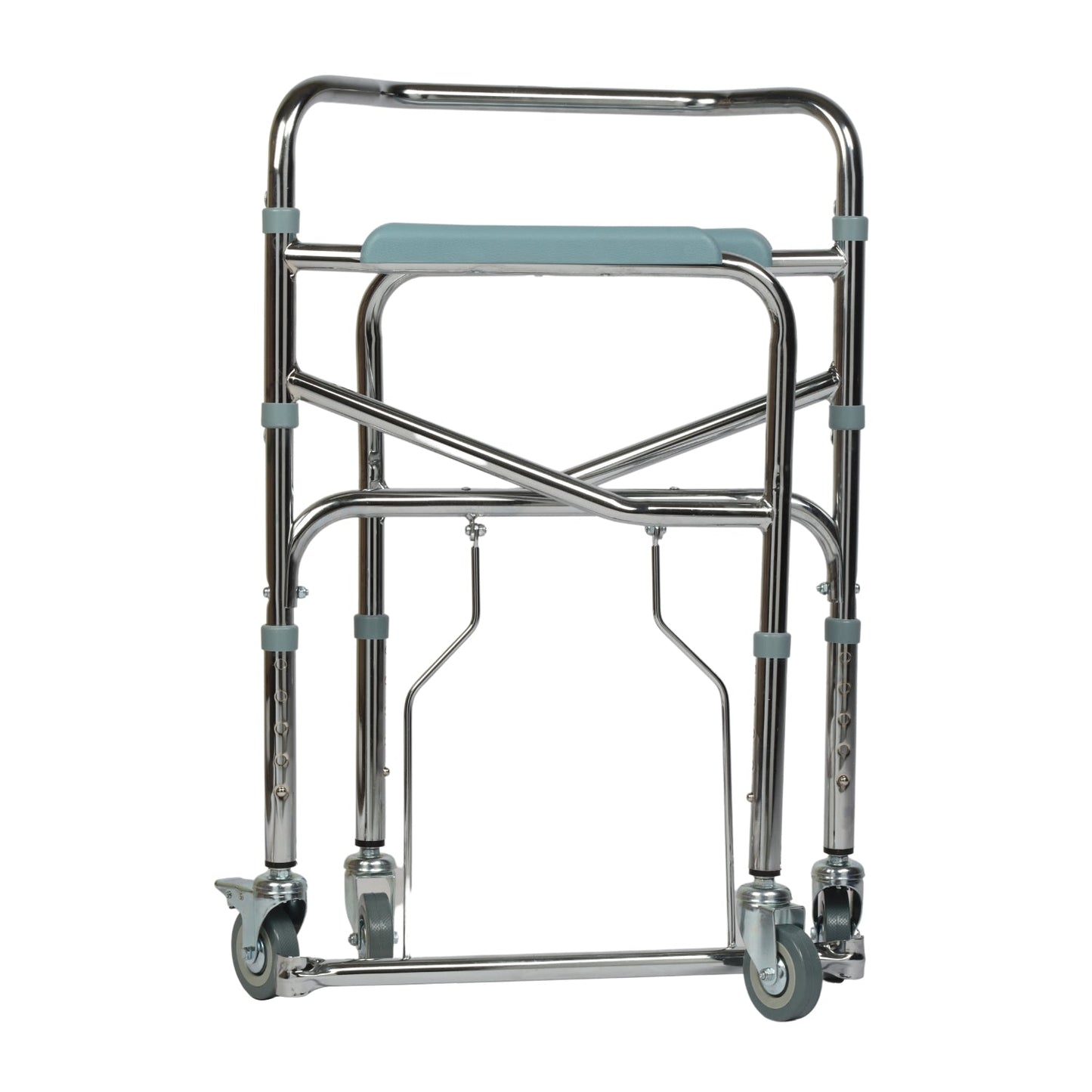 VMS Careline Foldable Commode Wheelchair STANDARD Features Easy to Fold 