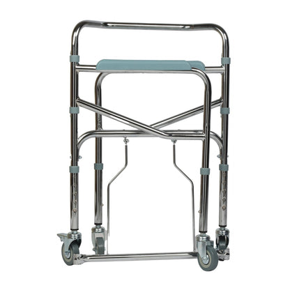 VMS Careline Foldable Commode Wheelchair STANDARD Features Easy to Fold 